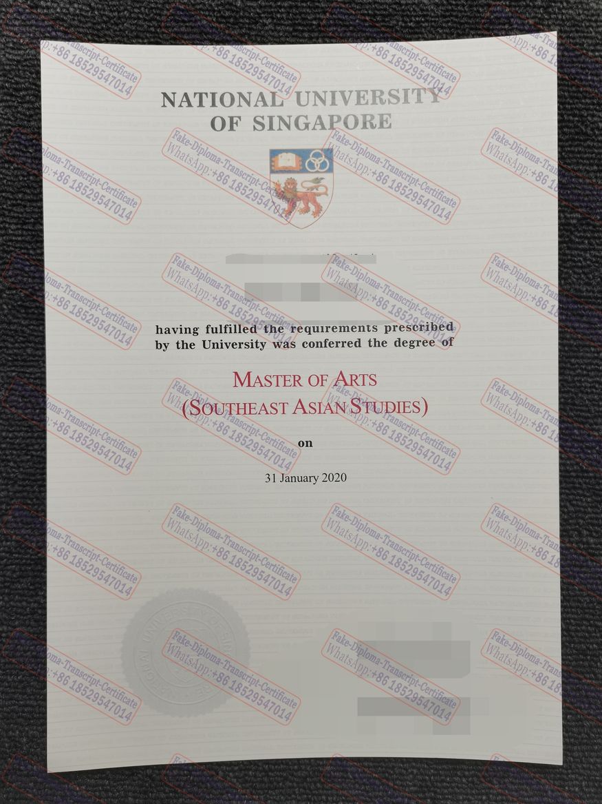 Purchase fake National University of Singapore Diploma