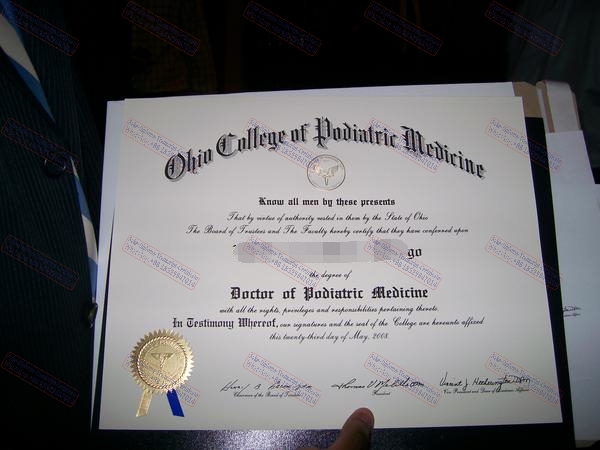 Purchase fake Ohio College of Podiatric Medicine Degree