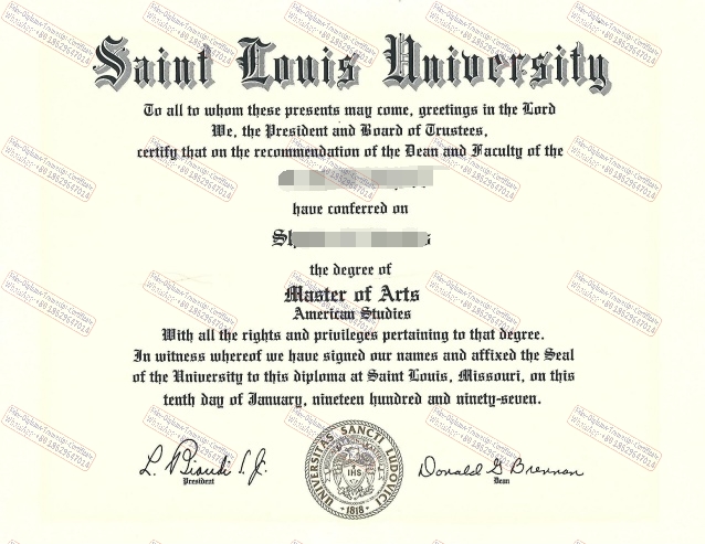 Purchase fake Saint Louis University Diploma