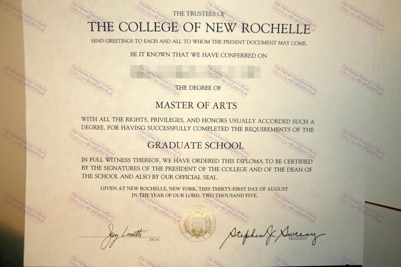 Purchase fake The College of New Rochelle Degree