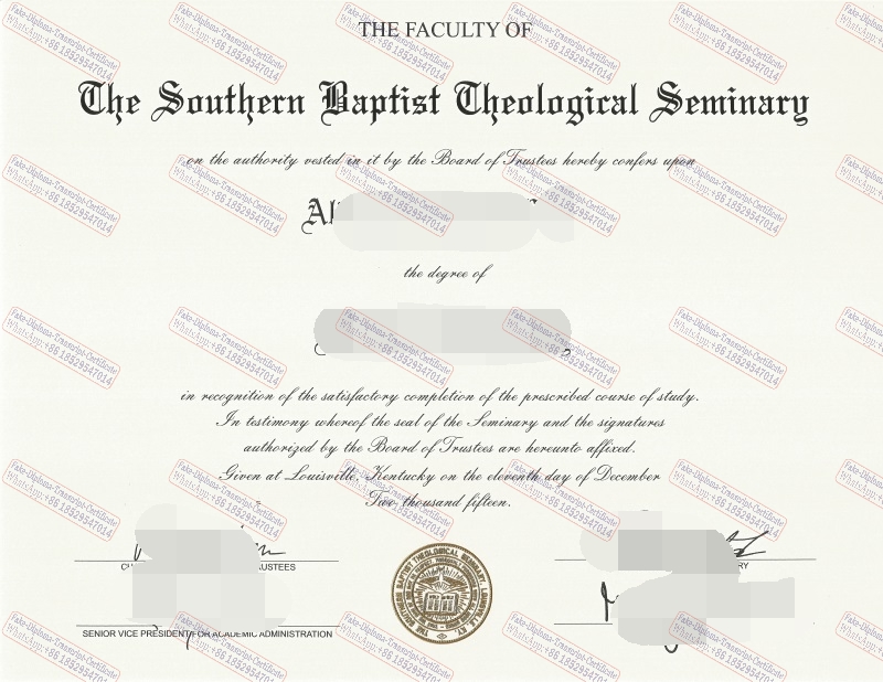 Purchase fake The Southern Baptist Theological Seminary Degree