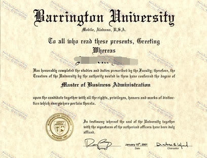 Purchase fake The steps to buy fake Barrington University Diploma Certificate