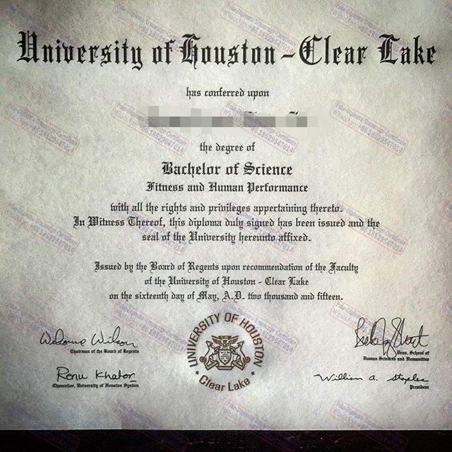 Purchase fake University of Houston Clear Lake Diploma