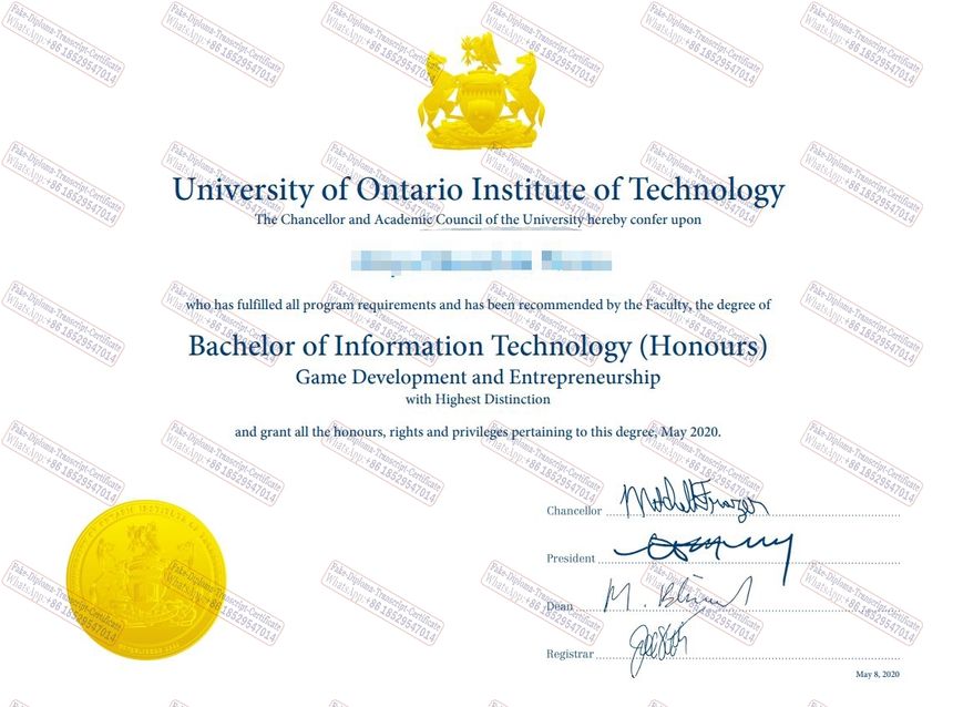 Purchase fake University of Ontario Institute of Technology Diploma