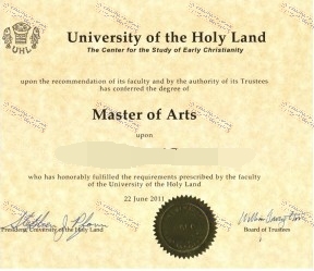 Purchase fake University of the Holy Land Degree