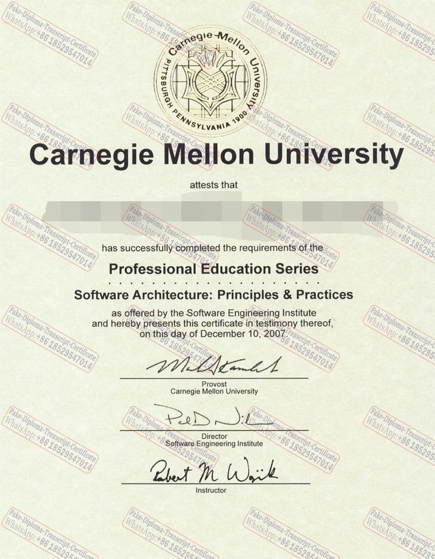 Purchase fake carnegie mellon University Degree