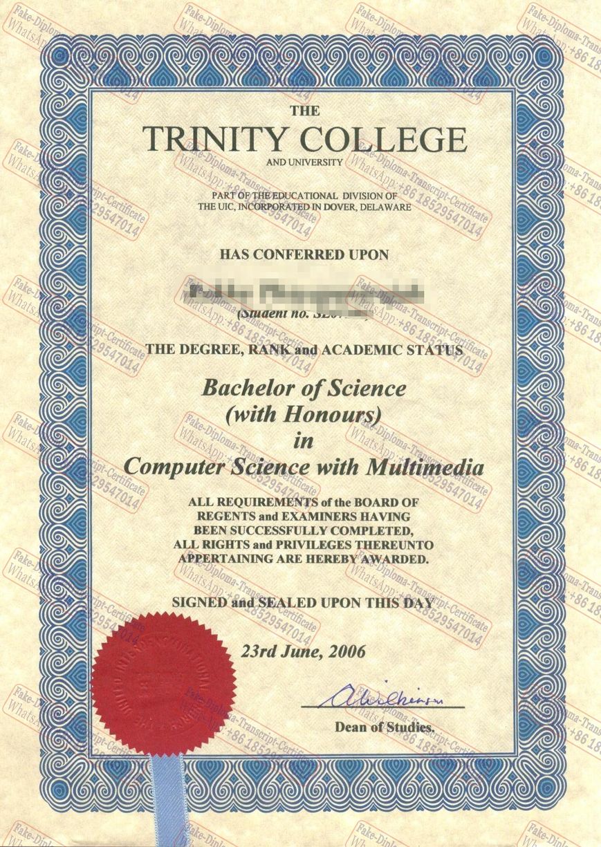 Purchase fake trinity college Diploma