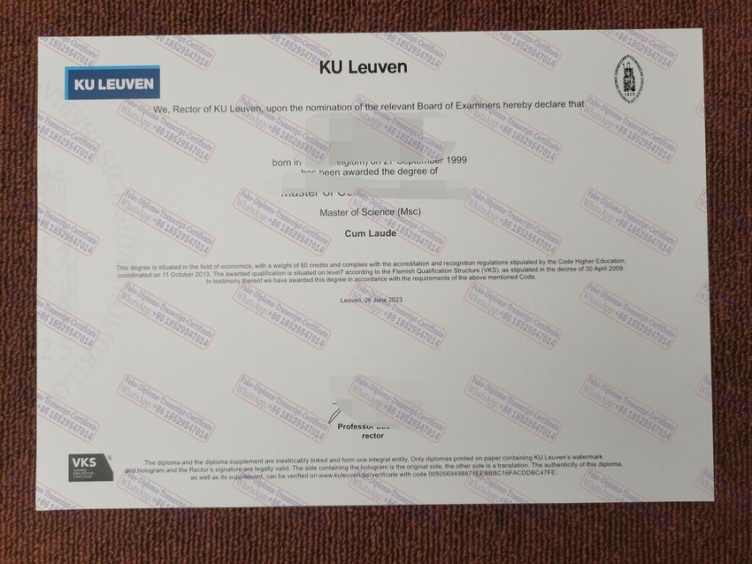 Purchase phony Katholieke Universiteit Leuven Diploma