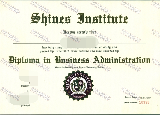 Purchase phony Shines Institute Diploma