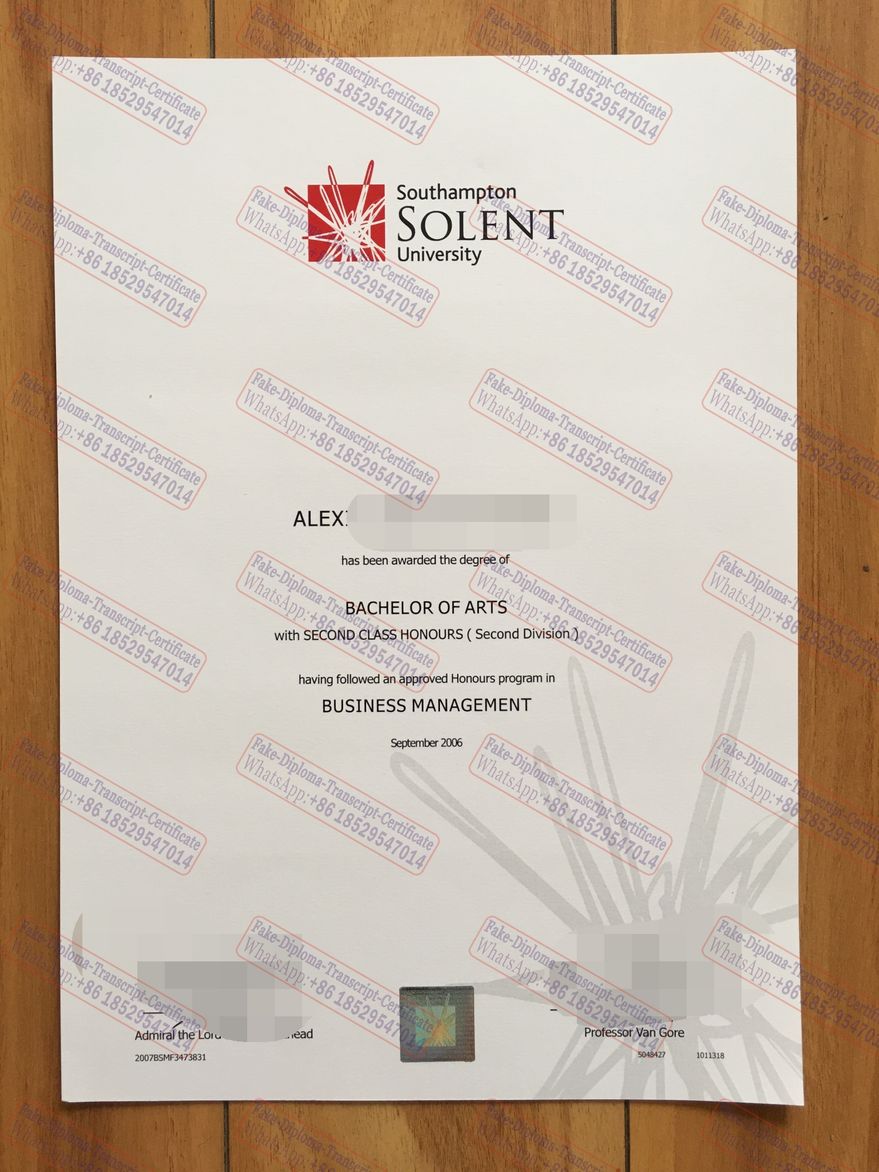 Purchase phony Solent University Degree