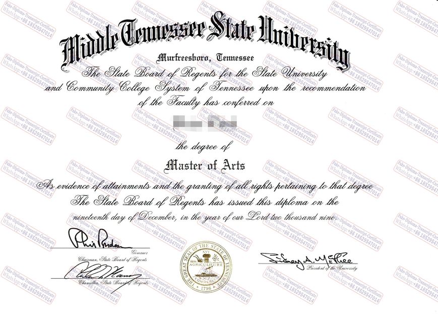 Purchase phony Tennessee State University Degree