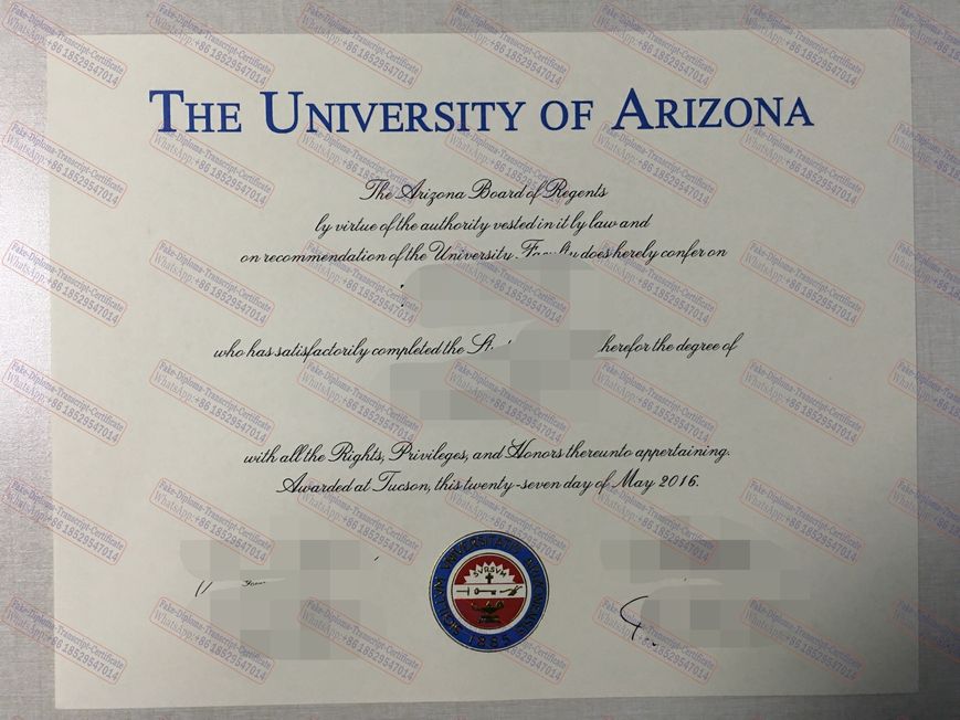 Purchase phony The University of Arizona Diploma