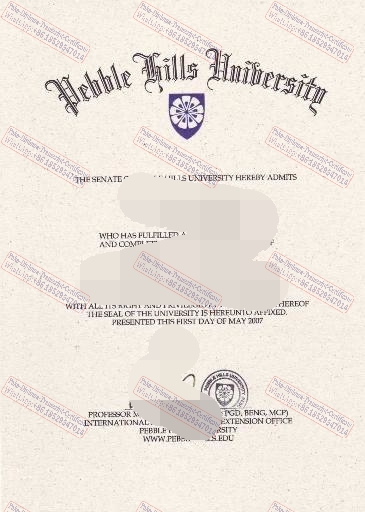 Purchase phony The steps to buy fake Pebble Hills University Certificate Certificate