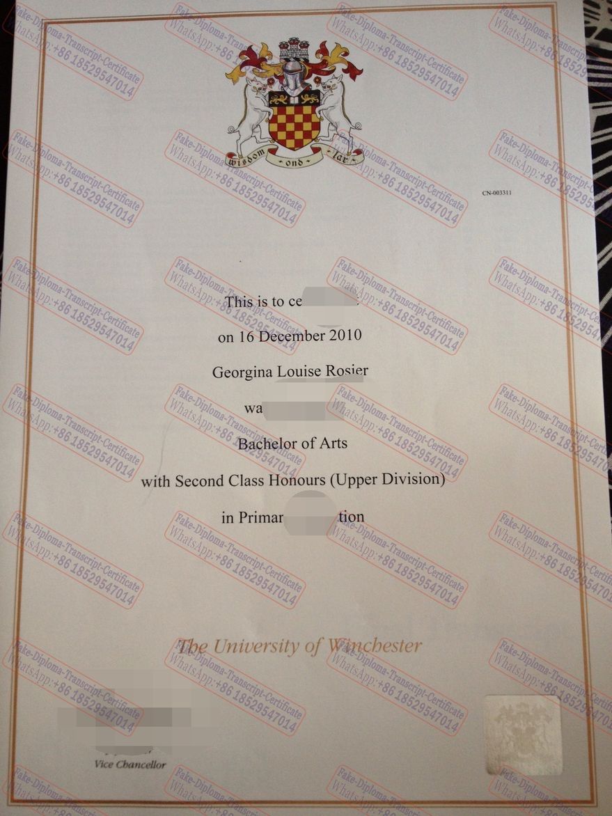 Purchase phony University of Winchester Diploma