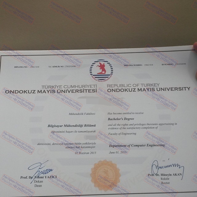 Purchase phony ondokuz mayis university Certificate