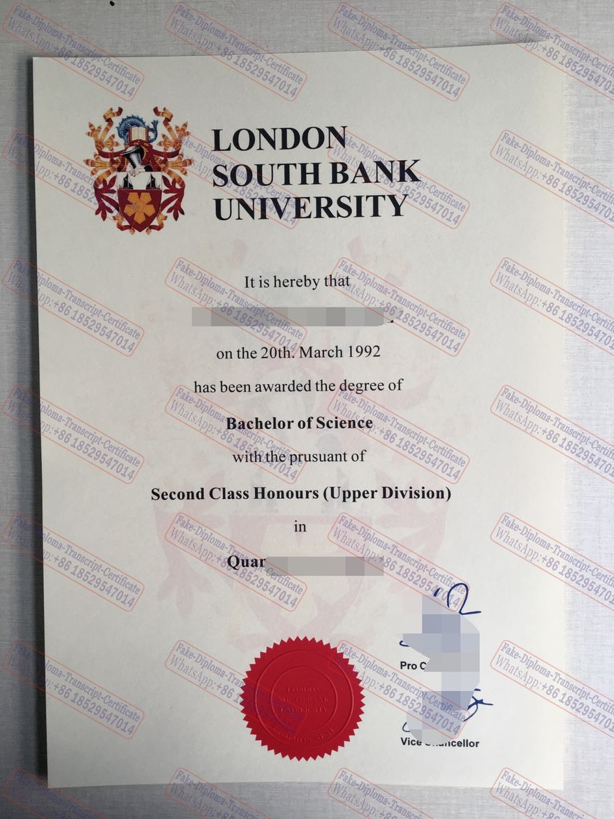 The best website to buy fake London South Bank University Degree