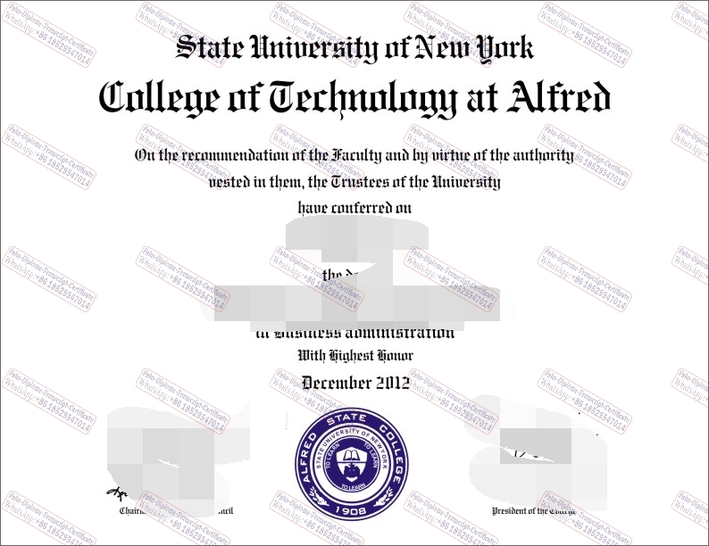 The best website to buy fake SUNY College of Technology at Alfred Degree