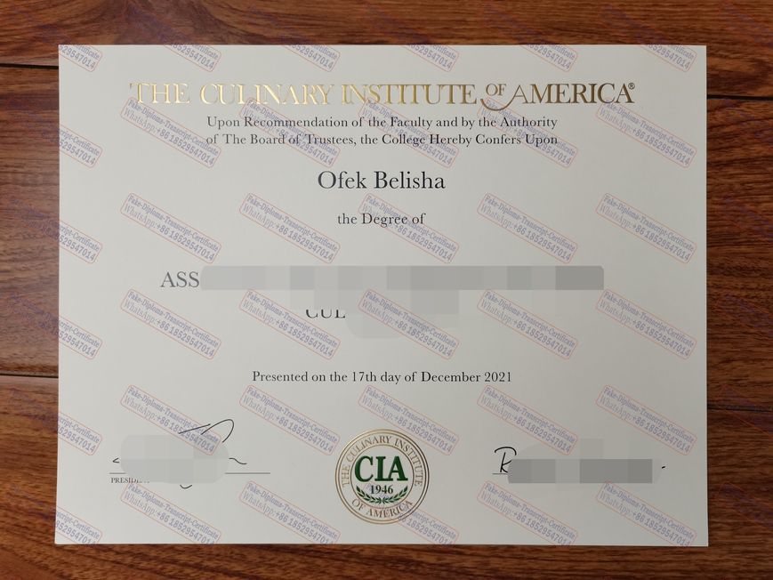 The best website to buy fake The Culinary Institute of America Certificate