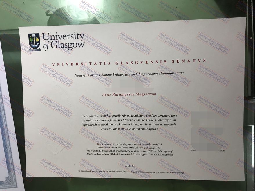 The best website to buy fake The University of Glasgow Certificate