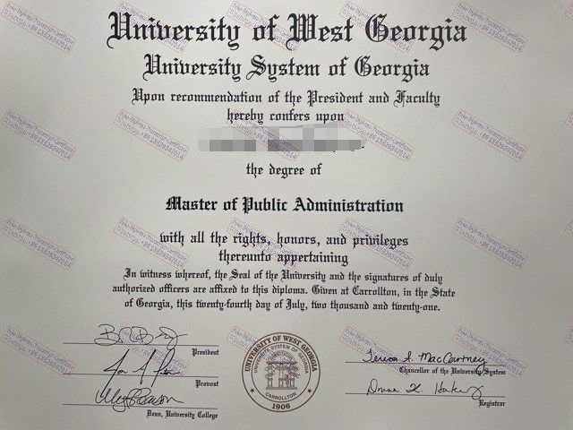 The best website to buy fake The University of west Georgia Certificate