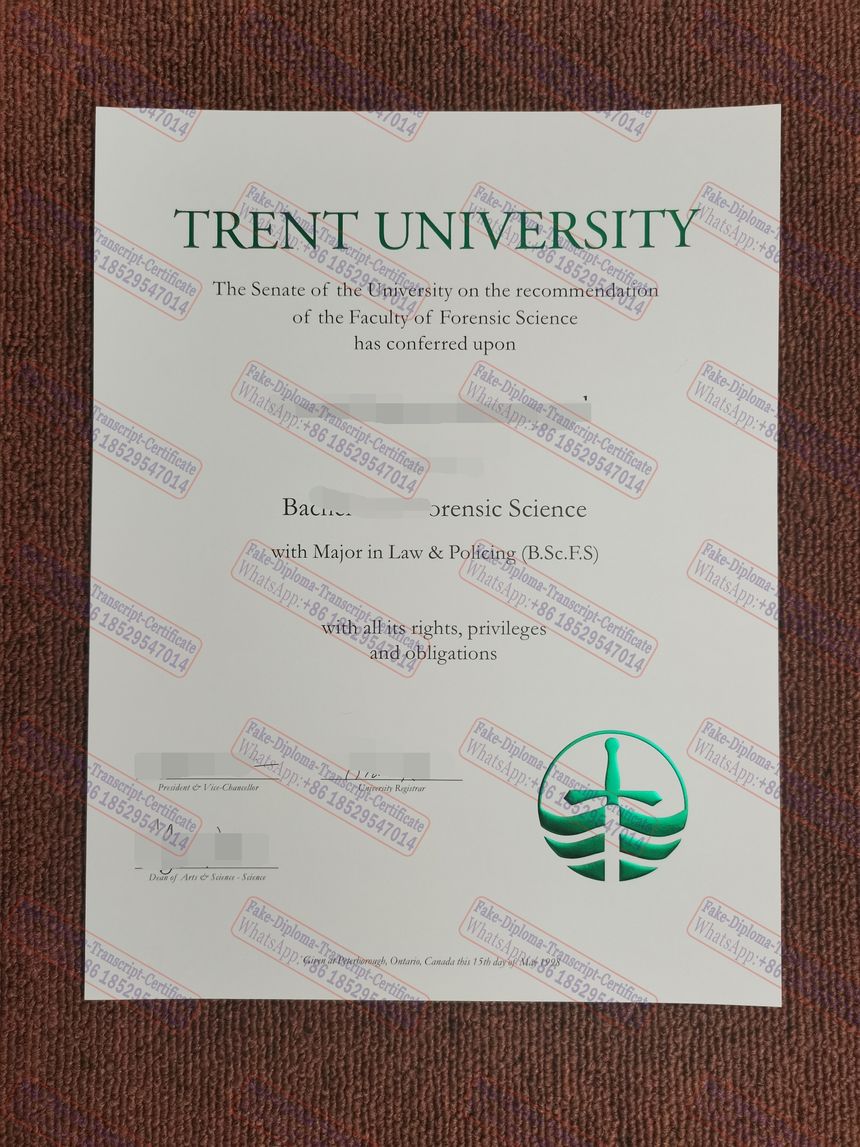 The best website to buy fake Trent University Certificate