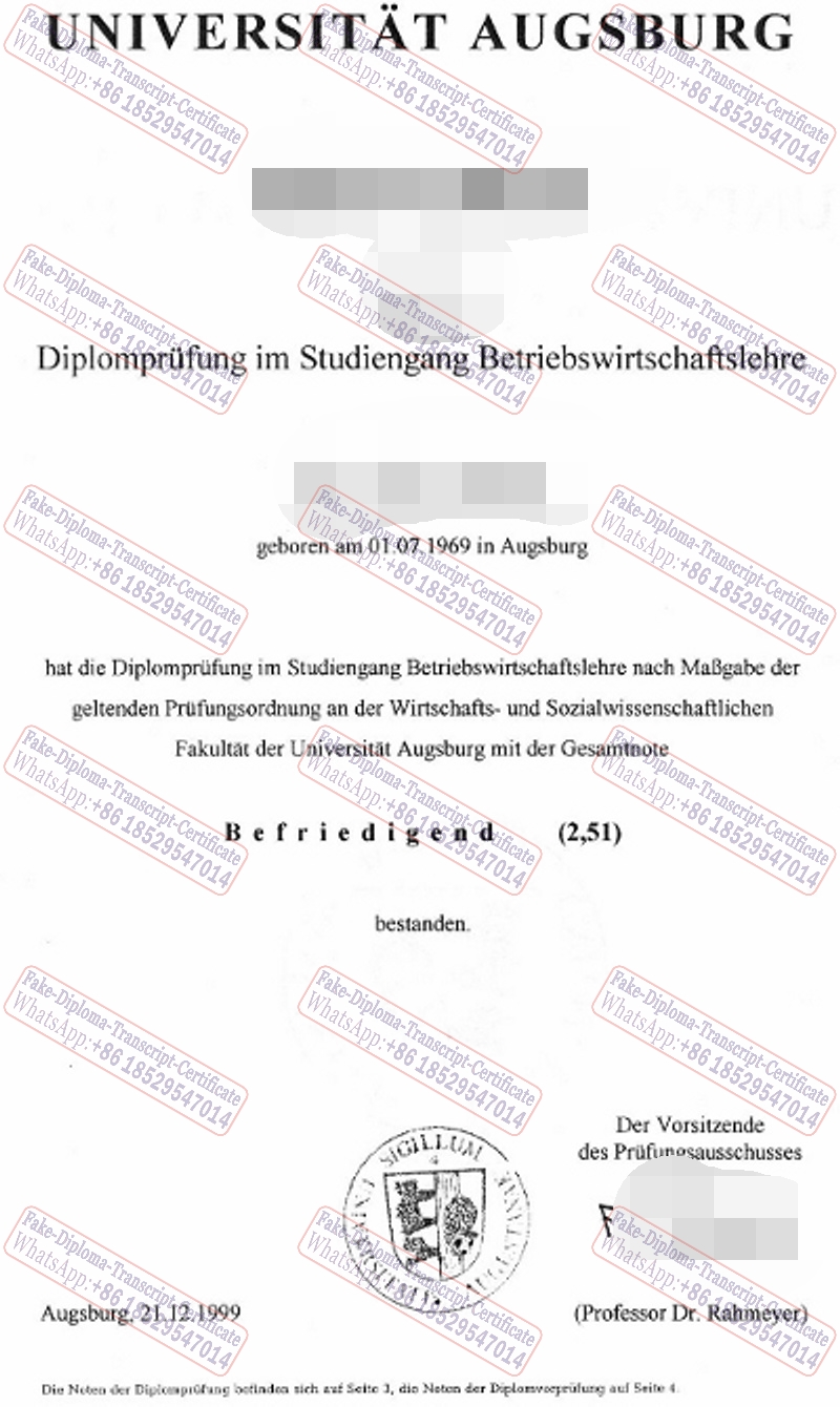 The best website to buy fake Universitat Augsburg Degree