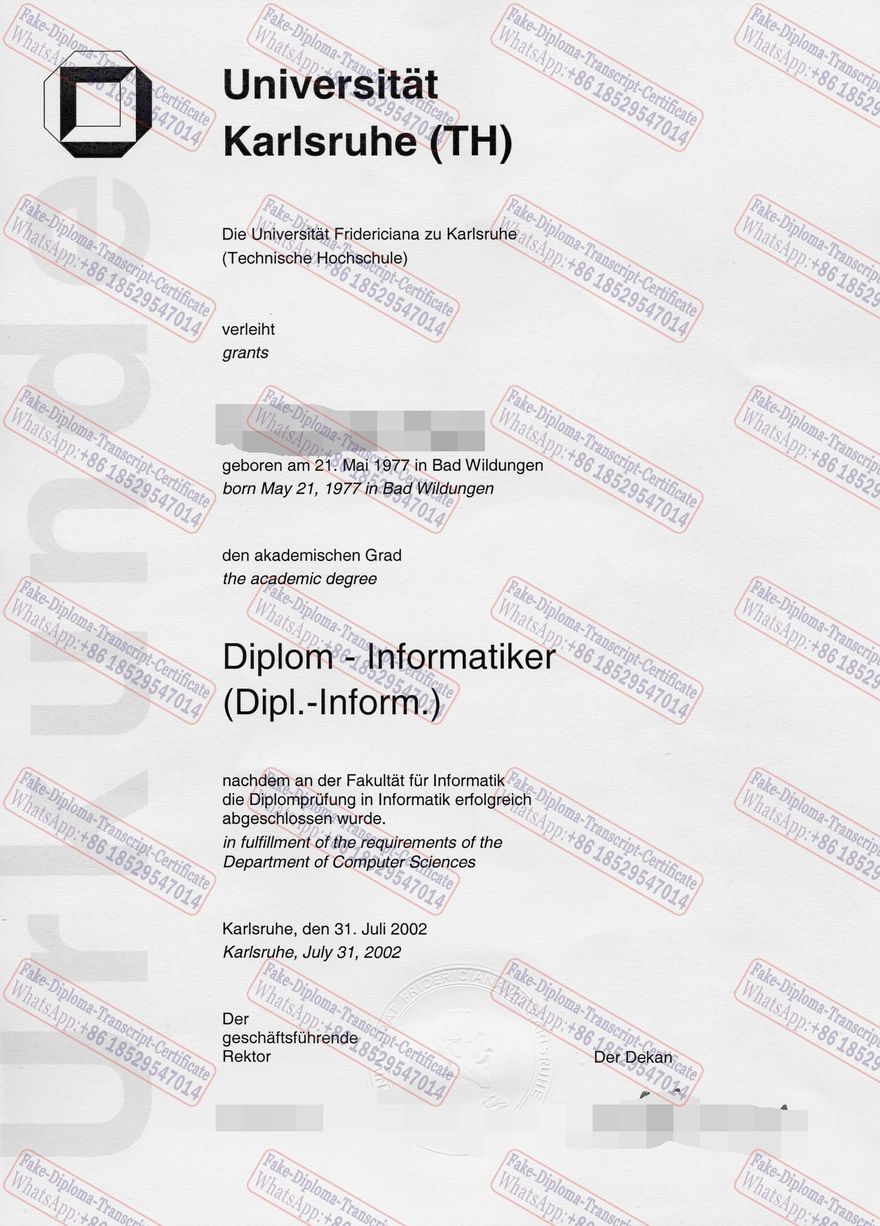 The best website to buy fake Universitat Karlsruhe (TH) Diploma