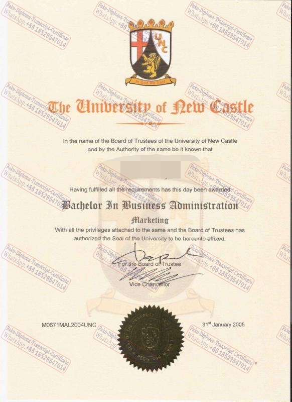 The best website to buy fake University of Newcastle Degree