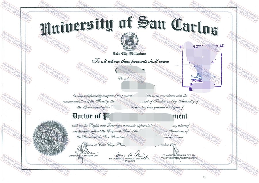 The best website to buy fake University of San Carlos(USC) Diploma