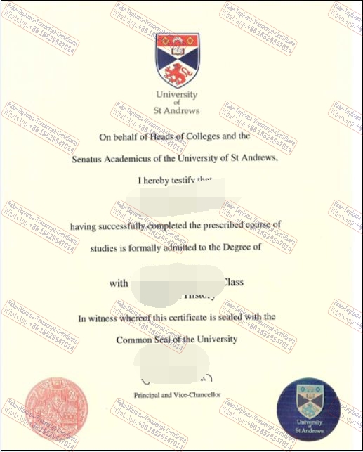 The best website to buy fake University of St Andrews Degree