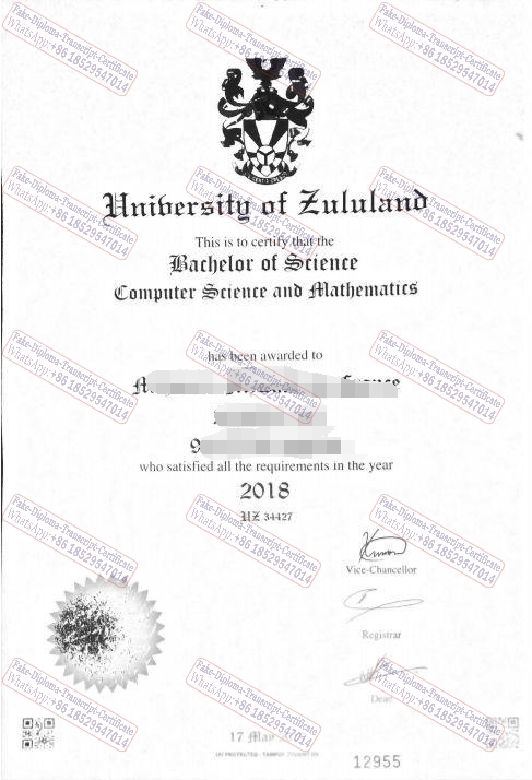 The best website to buy fake University of Zululand Degree