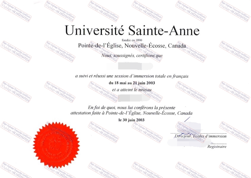 The best website to buy fake Université Sainte Anne Certificate