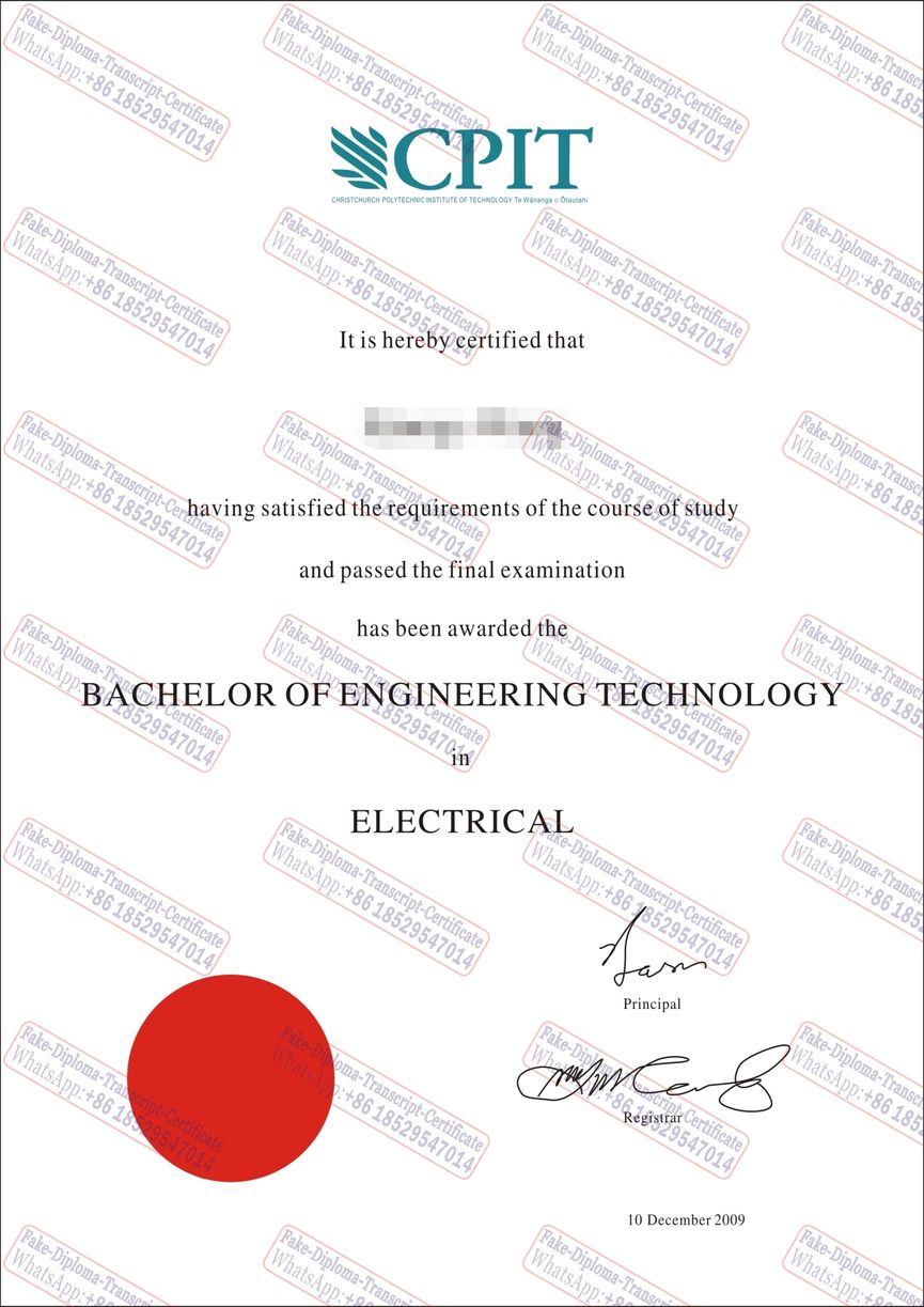 The steps to buy fake Christchurch Polytechnic Institute of Technology Certificate