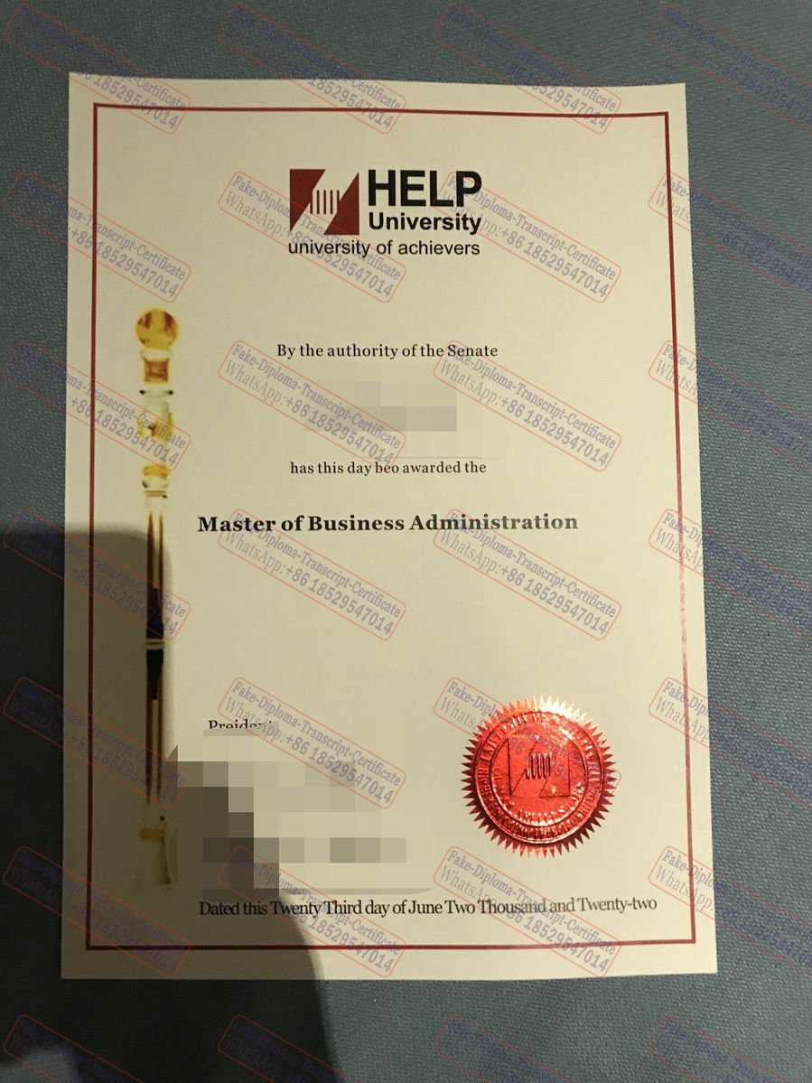 The steps to buy fake HELP University Certificate