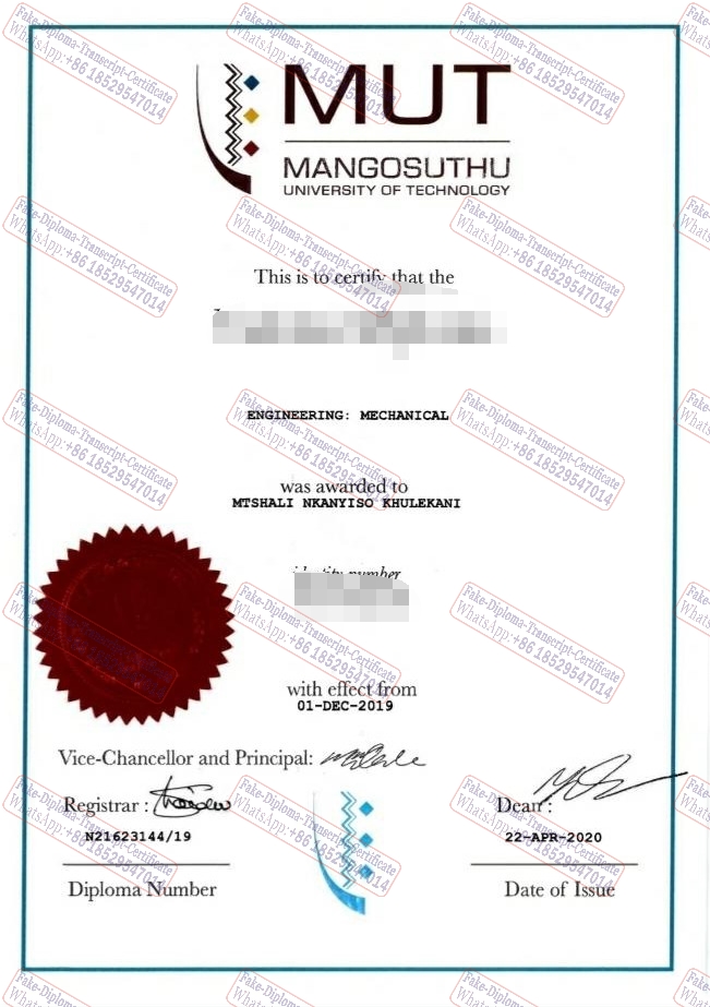 The steps to buy fake Mangosuthu University of Technology Diploma