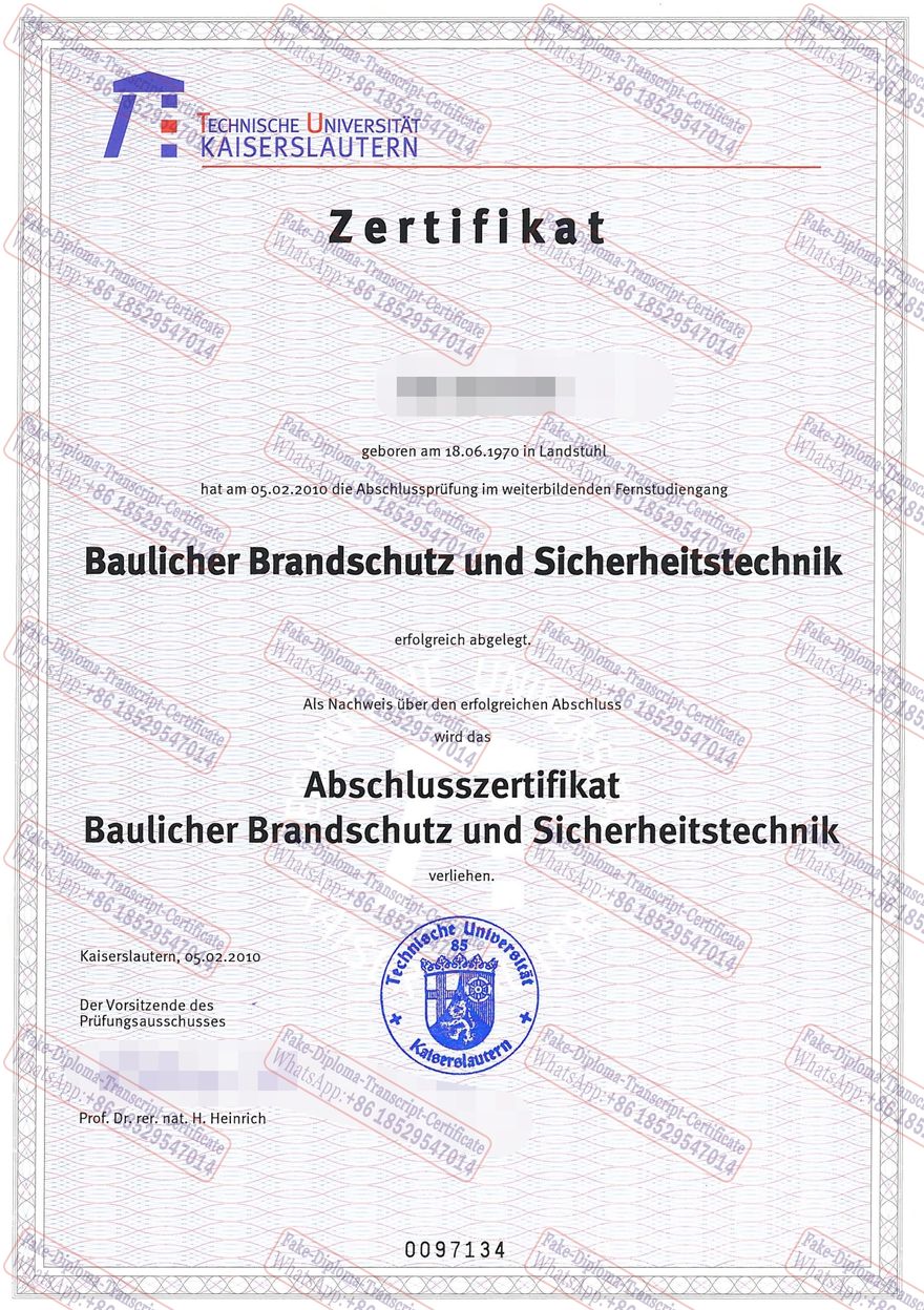 The steps to buy fake Technische Universitat Kaiserslautern Diploma