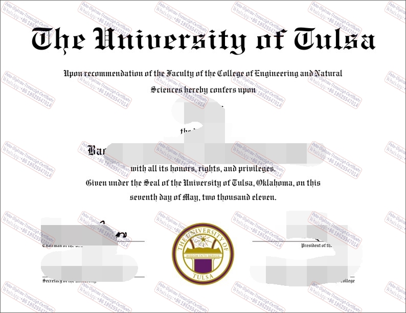 The steps to buy fake The University of Tulsa Diploma