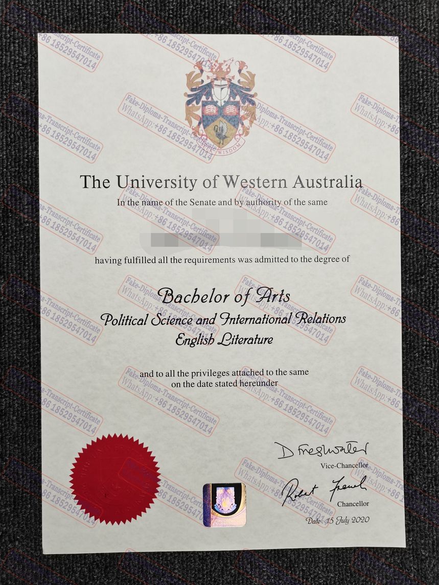 The steps to buy fake The University of Western Australia Diploma