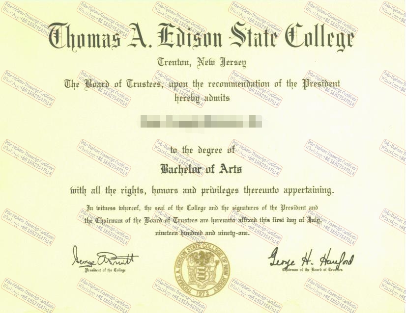 The steps to buy fake Thomas Edison State College Diploma