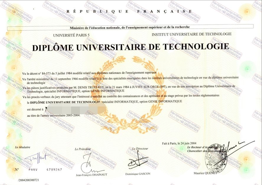 The steps to buy fake Universidad de París V Descartes Certificate