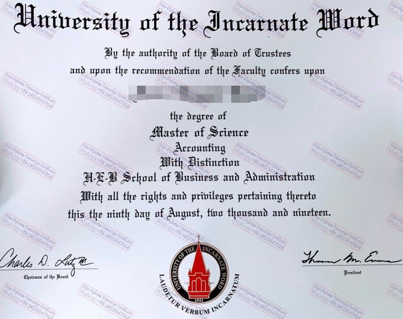 The steps to buy fake University of the Incarnate Word Diploma