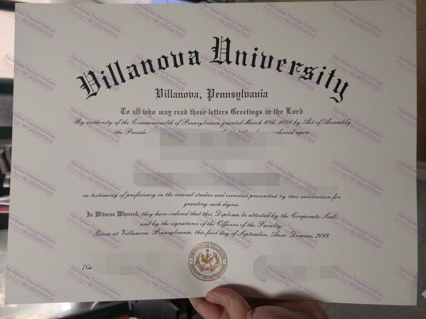 The steps to buy fake Villanova University Diploma